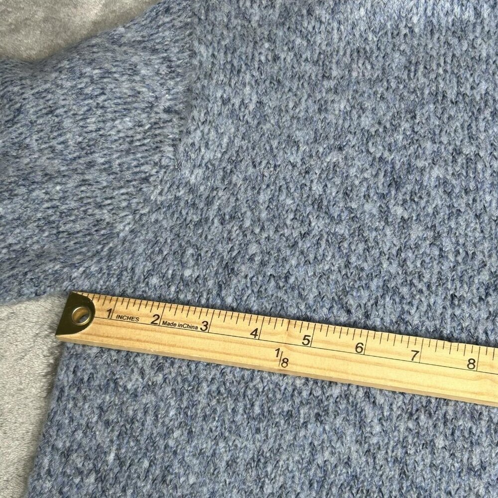 Eileen Fisher Sweater Womens Small Blue Merino Wool Cowl Neck Pullover Knit - Picture 5 of 10